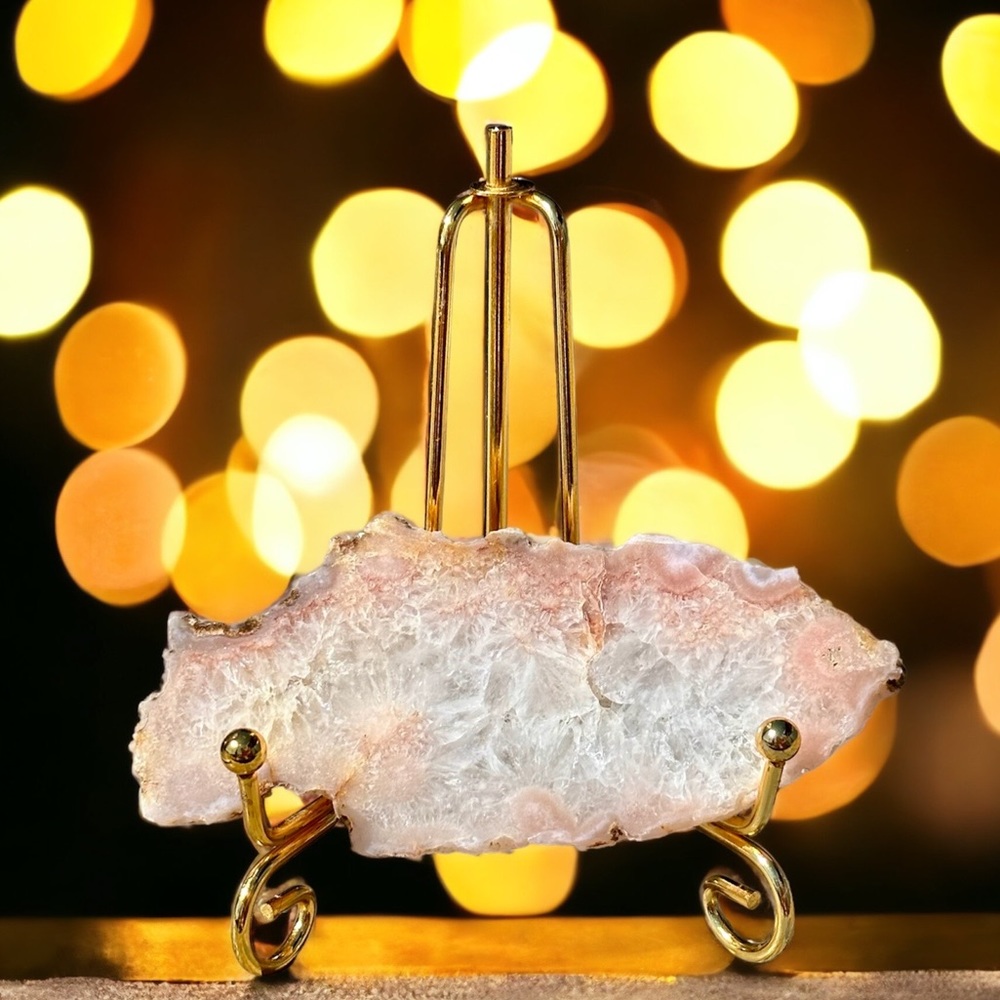 Pink amethyst slab